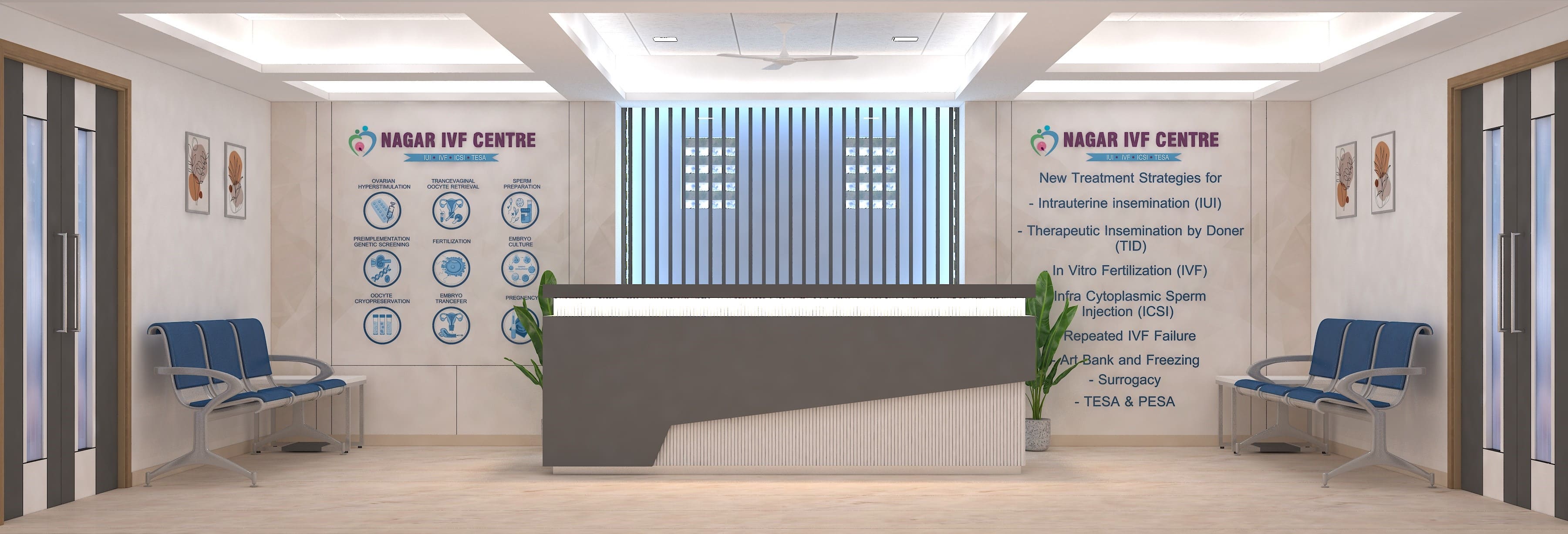 IVF Center Hospital Interior Project | Trance Interiors Image